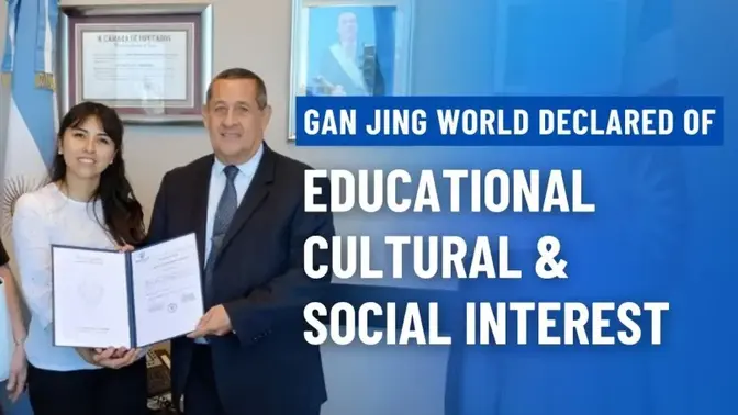 Platfrom Digital Gan Jing World Mendapat Penghargaan Honorable Chamber di Santiago