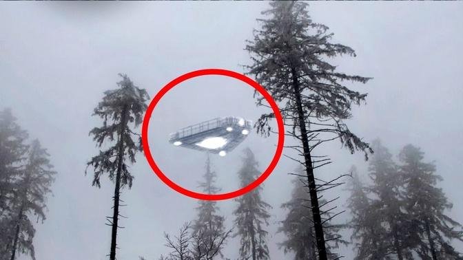 SCARY Alien ship!! UFO paranormal activity caught on tape