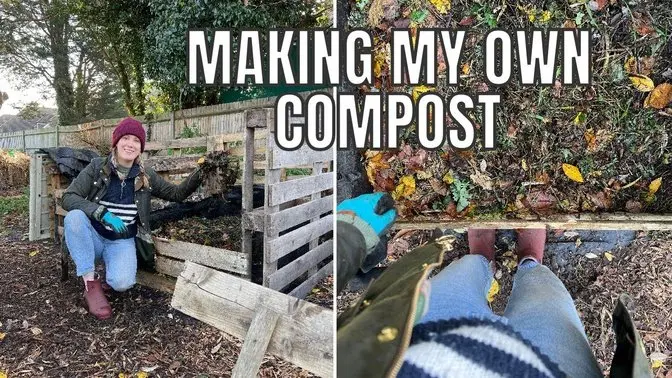 MAKING MY OWN COMPOST / ALLOTMENT GARDENING UK