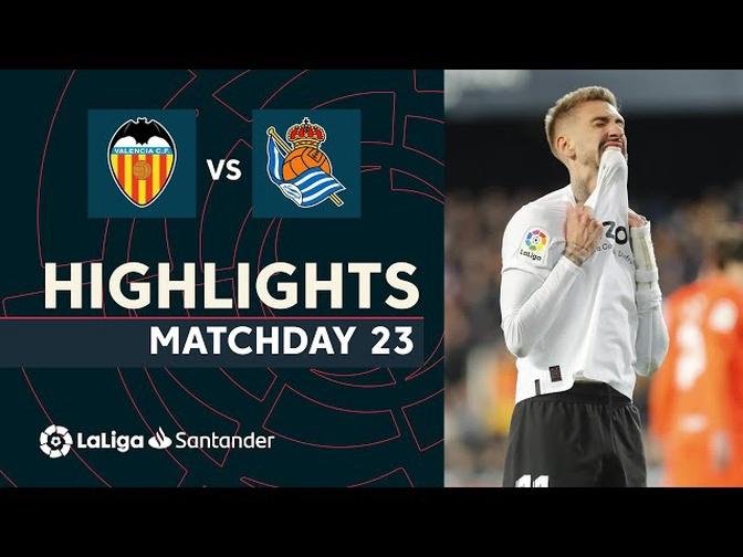 (Laliga 2022/2023): Highlights Valencia CF - Real Sociedad