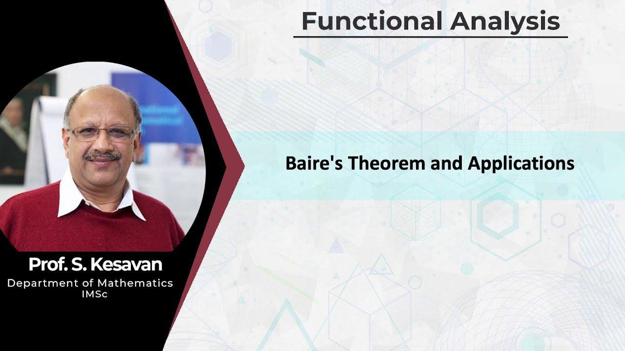 3.5 - Baire's Theorem and Applications