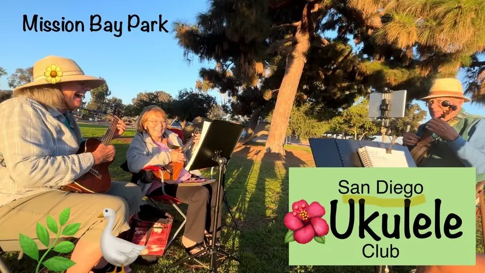 San Diego Ukulele Club is spreading Aloha Spirit in Mission Bay Park #KindnessIsCool #TasteOfFall