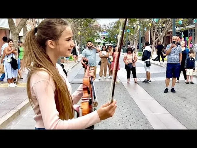 INCREDIBLE PEOPLES' REACTION | PINK - Just Give Me A Reason | Violin Cover - Karolina Protsenko