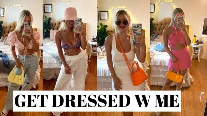 get dressed with me (vlog style) | outfits of the week