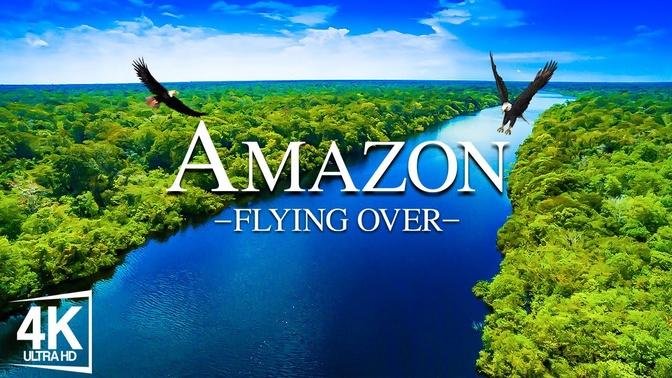 FLYING OVER AMAZON 4K UHD - Relaxing Music Along With Beautiful Nature ...