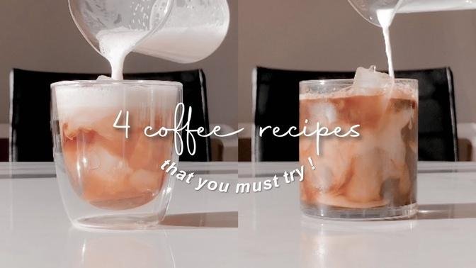 4 coffee recipes !!