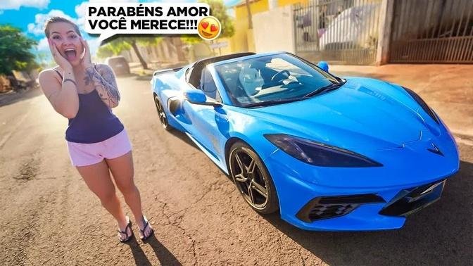 Trollei Minha Namorada Falando Que Comprei Um Corvette Azul