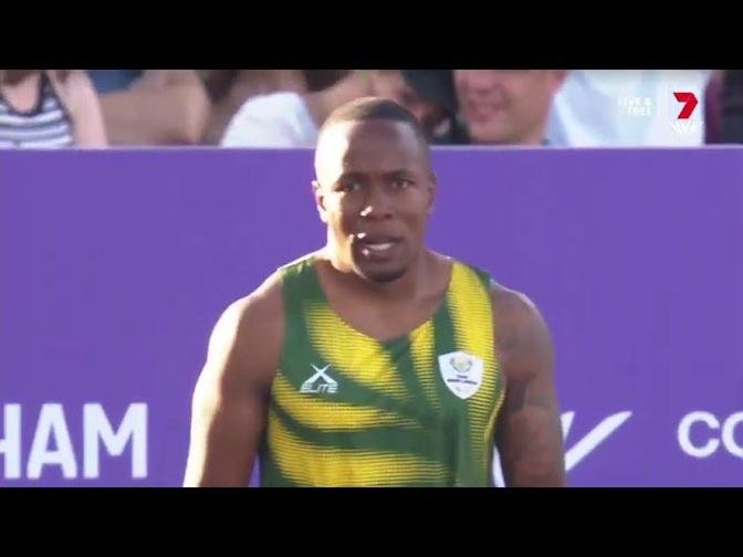 Akani Simbine (South Africa) | Men's 100m Semi-finals 1| Commonwealth Games 2022 Athletics |