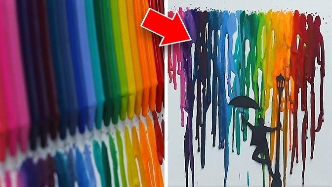 12 DIY Crayon Crafts and Accessories