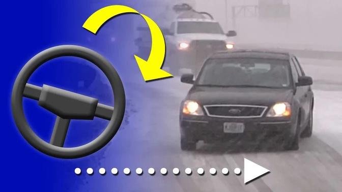 How to correct a slide on an icy road (and how to prevent them) - Winter driving education