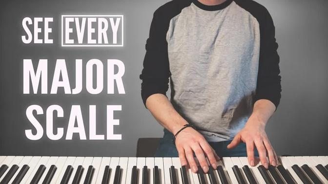 There's an easy way to memorize major scales on piano - How to find them quickly in All 12 keys