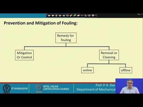 Lecture 59 : Fouling in Heat Exchangers (Contd.)