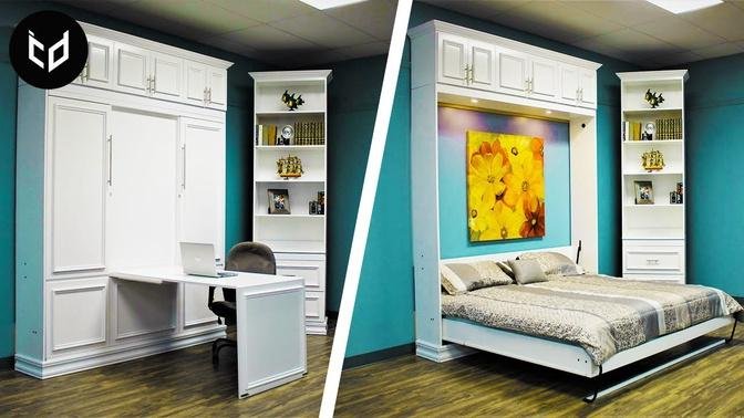 INCREDIBLE Space Saving Furniture - Murphy Bed Ideas ➤ 5