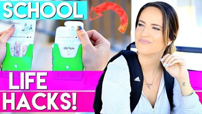 16 SCHOOL LIFE HACKS You NEED To Know!!