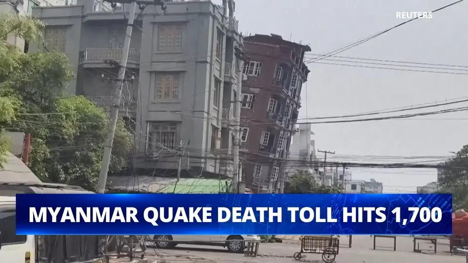 Myanmar Quake Death Toll Hits 1,700 as Aid Scramble Intensifies