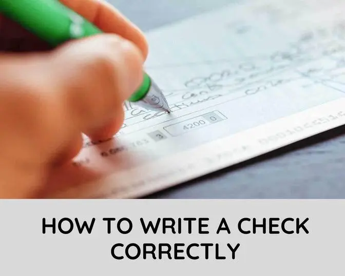 How to write a check correctly step by step 