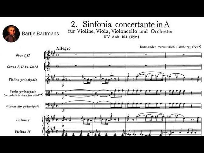 Mozart - Sinfonia Concertante K. Anh. 104/K.320e (fragment) (1770)