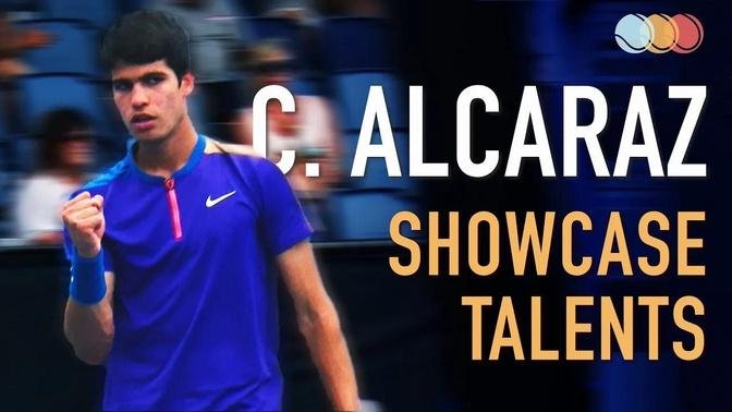 Carlos Alcaraz - Forehand, Backhand, Volley, Drop Shot & Serve [Super Slow Motion] (2021)
