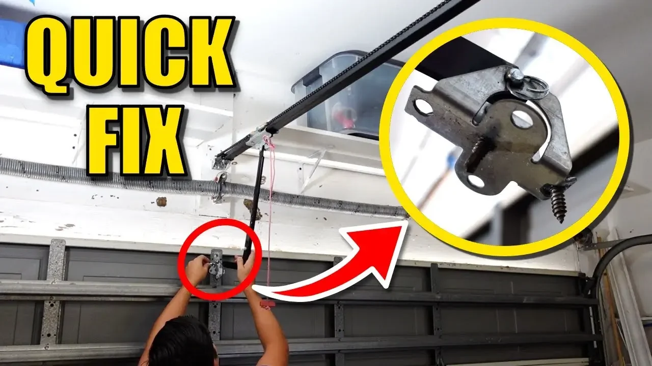 How to Fix Garage Door Bracket that Ripped Off