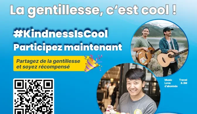 Soyez inspirant et participez au concours de la gentillesse #KindnessIsCool de Gan Jing World.