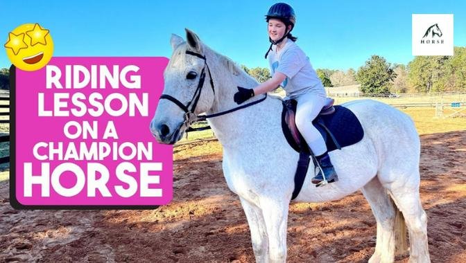 Champion horse riding - Equestrian vlog - Lesson on a NCAA champ horse