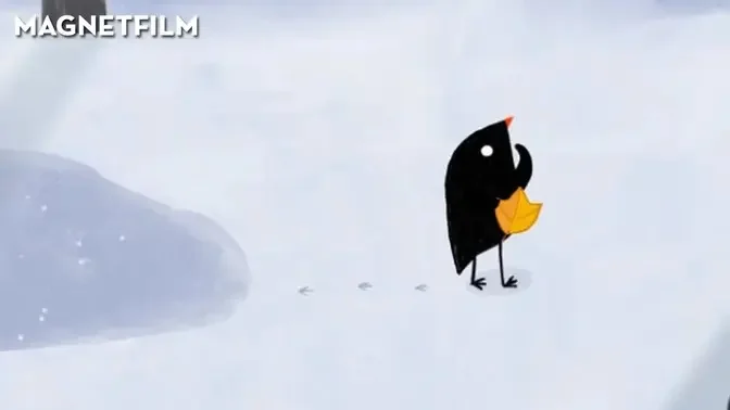The little bird and the leaf | Animated short film by Lena von Döhren |  Winter