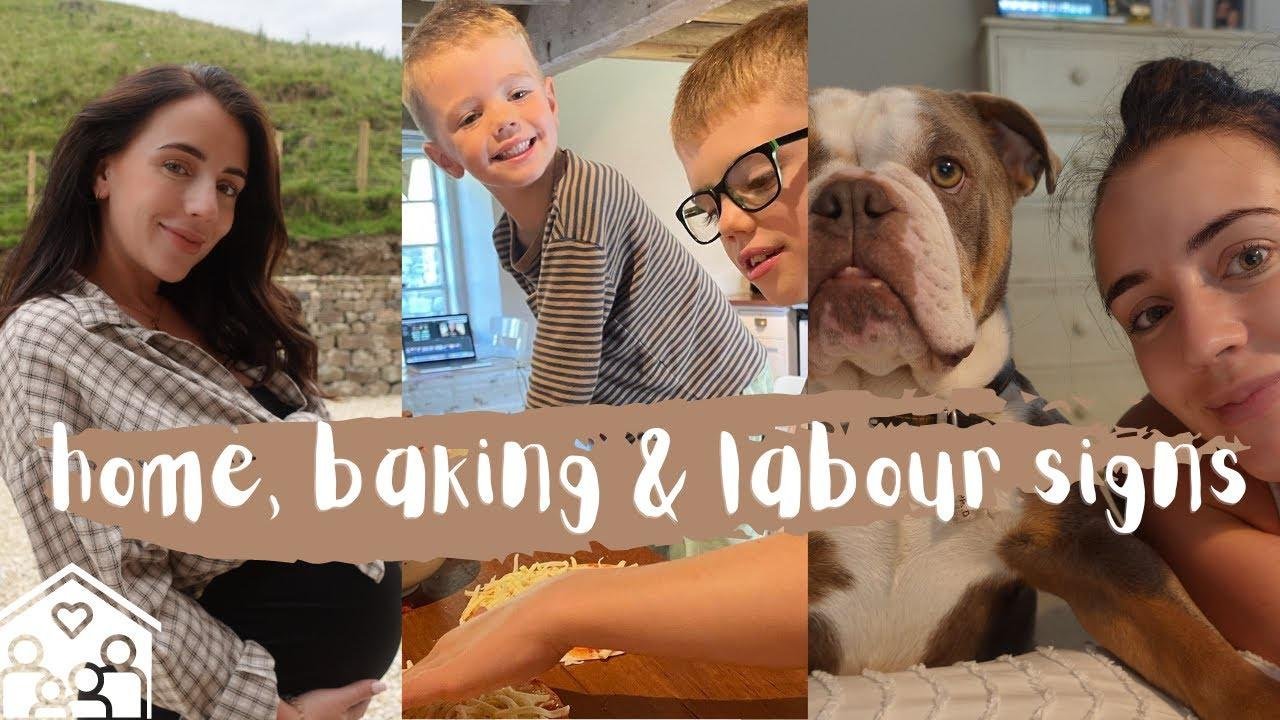 early labour signs, baking, our home & tkmax shopping - VLOG