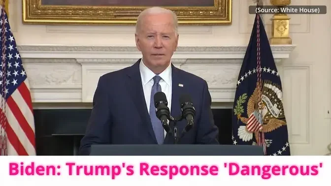 Biden: Trump's Response to Verdict 'Dangerous'