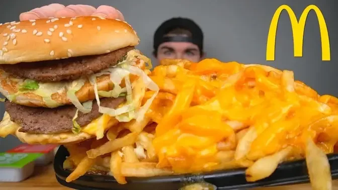 Mcdonald's Cheese Fries, BIG Mac, McChicken Mukbang