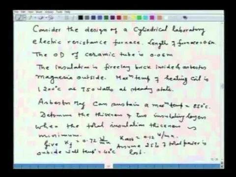 Mod-01 Lec-29 Transport Phenomena in Furnaces: Heat Transfer and Refractory Design
