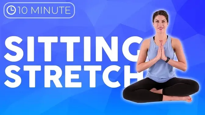 10 minute Seated Yoga Stretch 💙 UNWIND YOGA after work