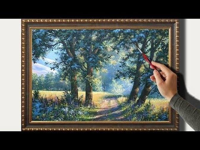 Acrylic Landscape Painting Lesson | 