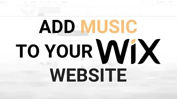 How to Add Music to Wix Website? Wix Background Music