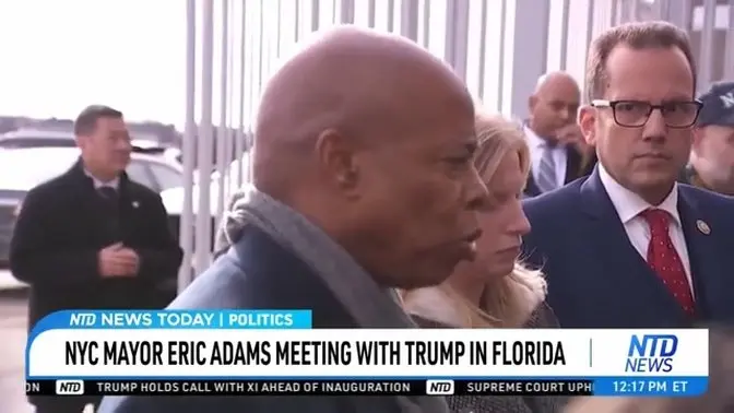 NYC Mayor Eric Adams Meeting With Trump in Florida