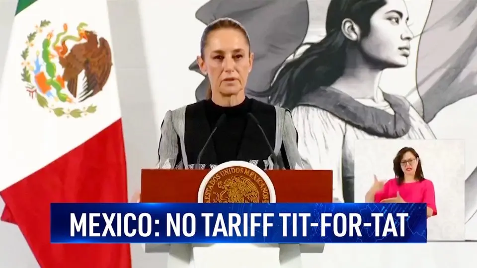 Mexico Will Not Enter a Tariff Tit-for-tat With US, Sheinbaum Says