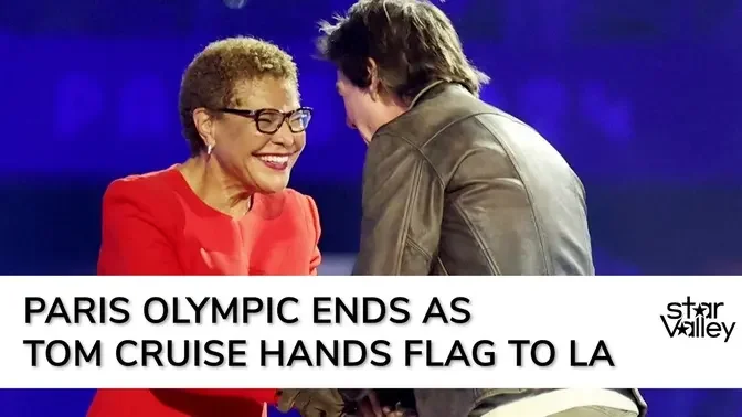 Paris Games End as Tom Cruise Hands Olympic flag to Los Angeles