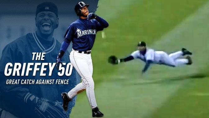 The Griffey 50 ｜ Great Catch Against Fence