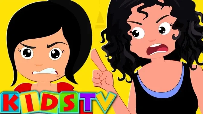 Five Strict Moms cartoon rhyme songs for kids kids Tv song nursery rhymes  for kids