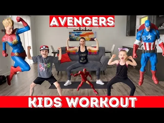 Kids Workout - AVENGERS Workout (PE at home)