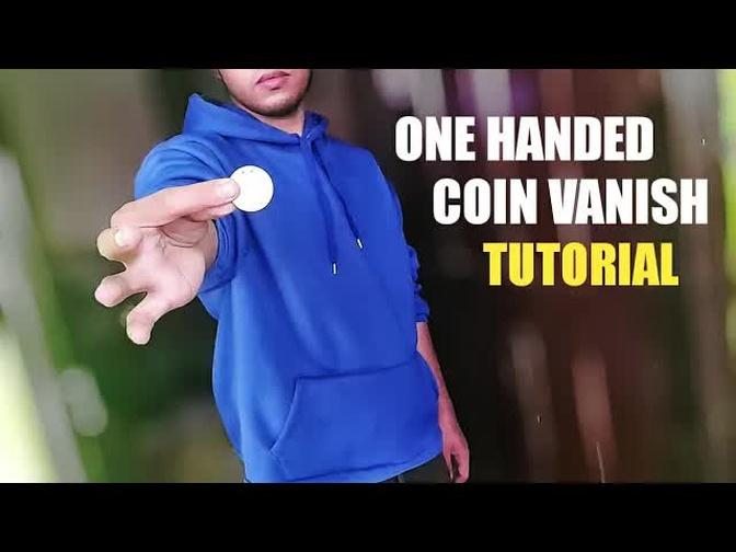 Learn this INSANE ONE HANDED COIN VANISH ｜ free coin magic TUTORIAL