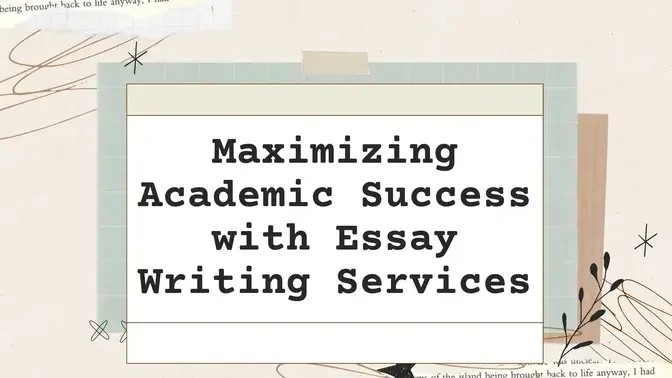 ESSAY WRITING SERVICES AND TIME MANAGEMENT: MAXIMIZING EFFICIENCY