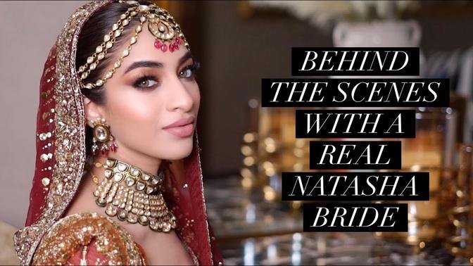 BEHIND THE SCENES WITH A REAL NATASHA BRIDE I BRIDAL MAKEUP