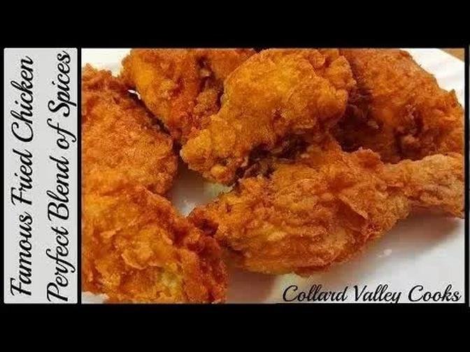 Fried Chicken fried in Deep Iron Skillet, Best Southern Cooking Tutorials