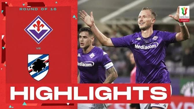 Fiorentina-Sampdoria 1-0 | Viola go through: Goal & Highlights | Coppa ...