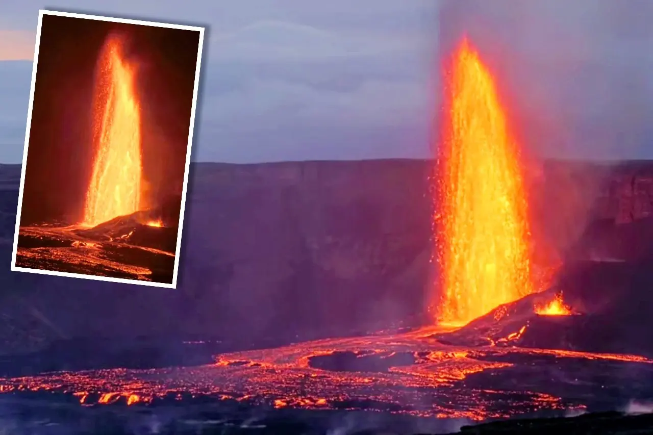 Watch: Stunning Video Captures Lava Fountains Soaring to 215 Meters at Kīlauea Volcano, Amazes the Internet