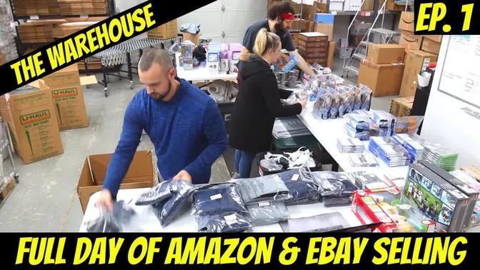 A Full Day in the Life Vlog of Amazon & eBay Sellers | The Warehouse Ep. 1