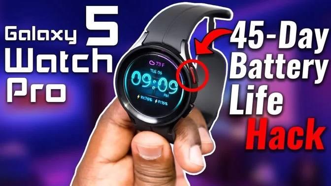 DO THIS RIGHT NOW! Samsung Galaxy Watch 5 Pro BATTERY Life TIPS & TRICKS!