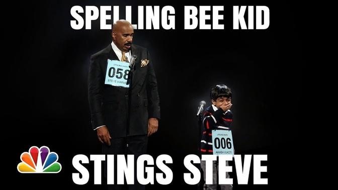 Little Big Shots _ Steve Harvey and Akash Funny Spelling Bee _ Season 1 2016