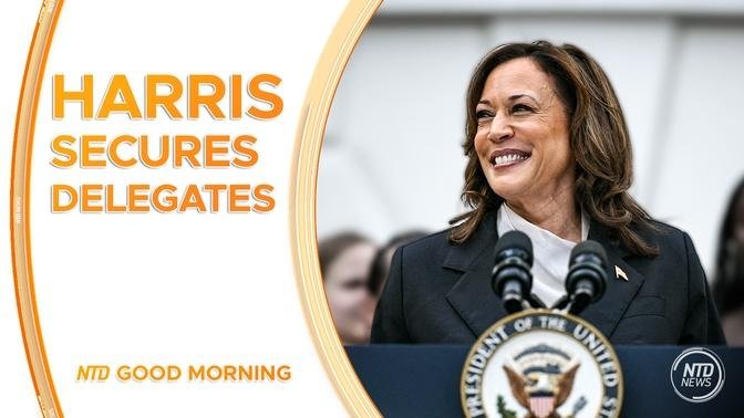 Harris Secures Enough Delegates to Become Democratic Nominee; Harris' Possible Choices for VP | NTD