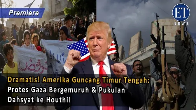 Dramatis! Amerika Guncang Timur Tengah: Protes Gaza Bergemuruh & Pukulan Dahsyat ke Houthi!